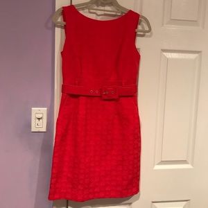Bright Red Banana Republic Dress